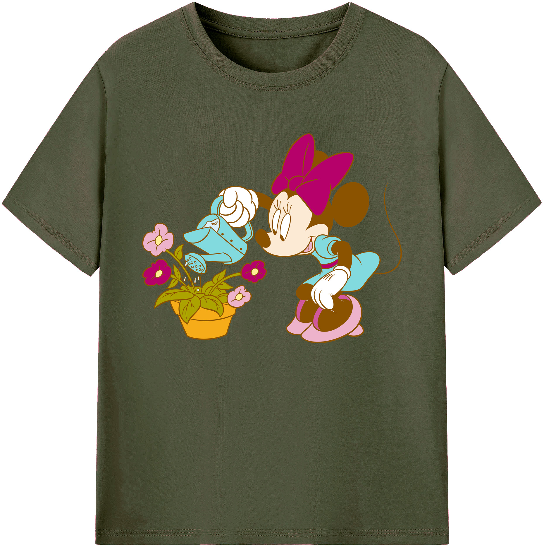 ミッキーマウス Mickey Mouse 綿100％ メンズ半袖Tシャツ｜肌触りやわらか＆通気性